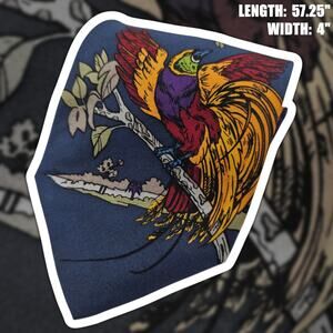 Vintage 1993 WWF World Wildlife Fund Bird Of Paradise Silk Tie Design 194 57.25"